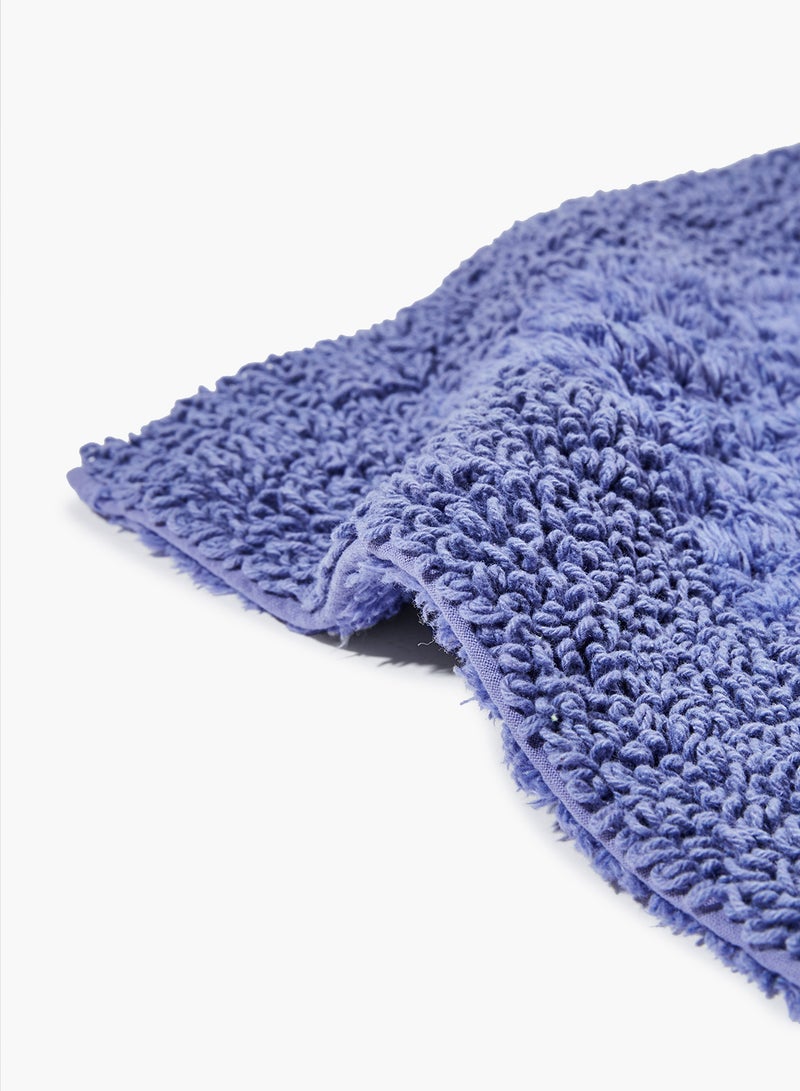 Amal - Bath Mat - 100% Cotton 1720 GSM - Home Essential Bathroom Mat Reversible Periwinkle 50 x 80cm - Image 1