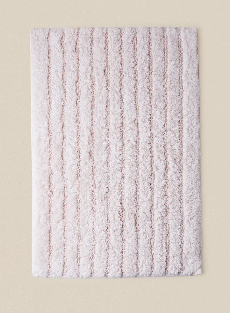 Noon East Bath Mat - 100% Cotton 1370 GSM - Pure Home Infinity Bathroom Mat - Anti-Slip Backing