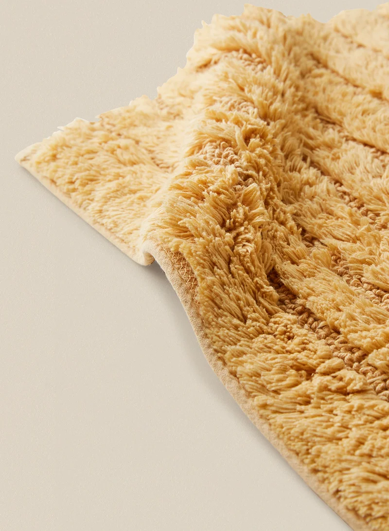 Noon East Bath Mat - 100% Cotton 1370 GSM - Pure Home Infinity Bathroom Mat - Anti-Slip Backing