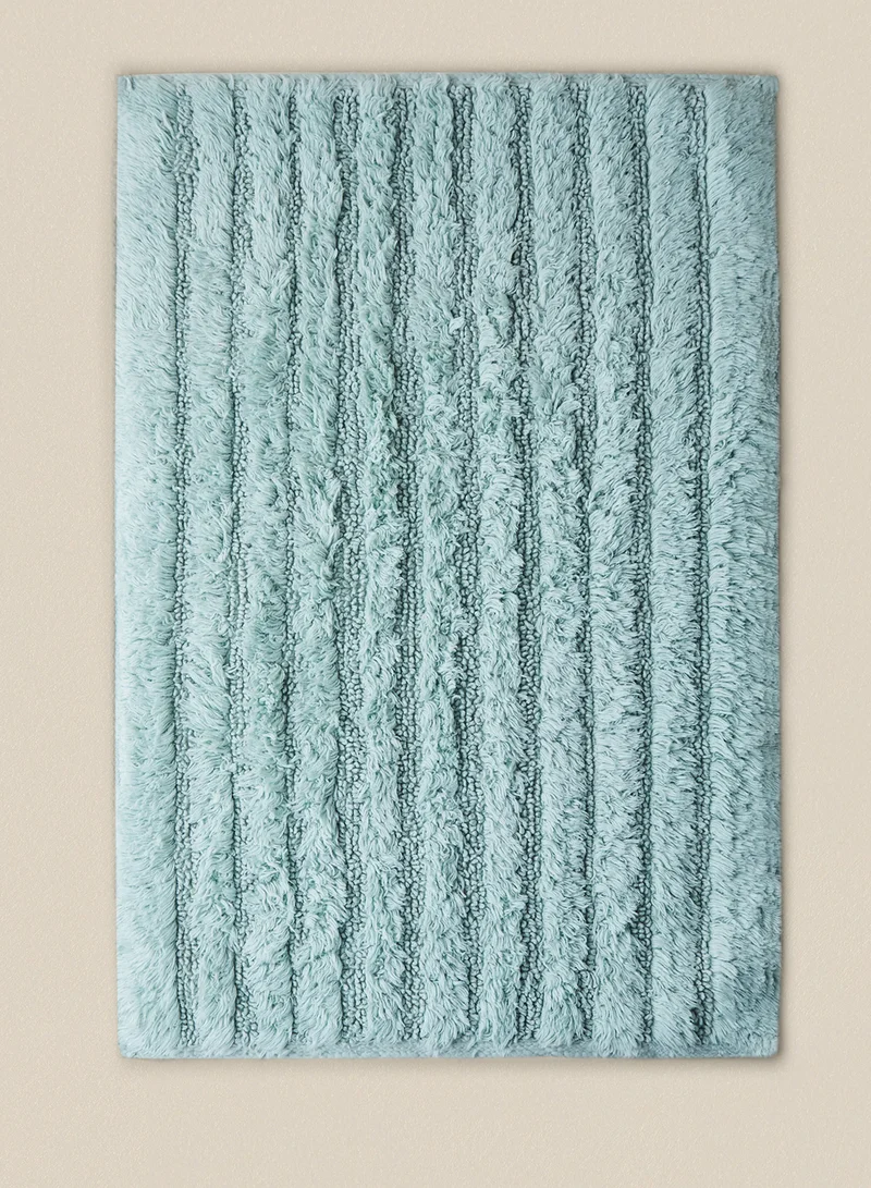 Noon East Bath Mat - 100% Cotton 1370 GSM - Pure Home Infinity Bathroom Mat Anti-Slip Backing