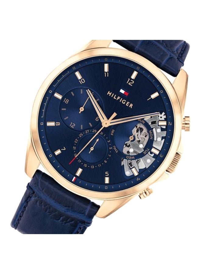 TOMMY HILFIGER Men's Leather Analog Watch-1710451  - Image 4