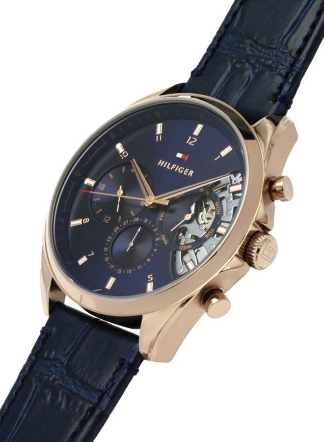 Men's Leather Analog Watch-1710451