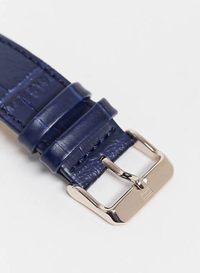 Men's Leather Analog Watch-1710451