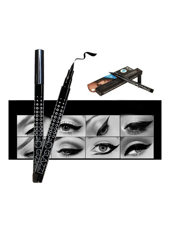 جلازي قلم تحديد عيون سريع الجفاف ومضاد للماء أسود - Image 3