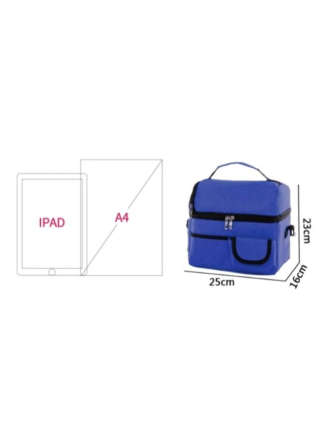 CYTHERIA Thermal Insulated Lunch Bag Blue 23x16x25cm  - Image 2