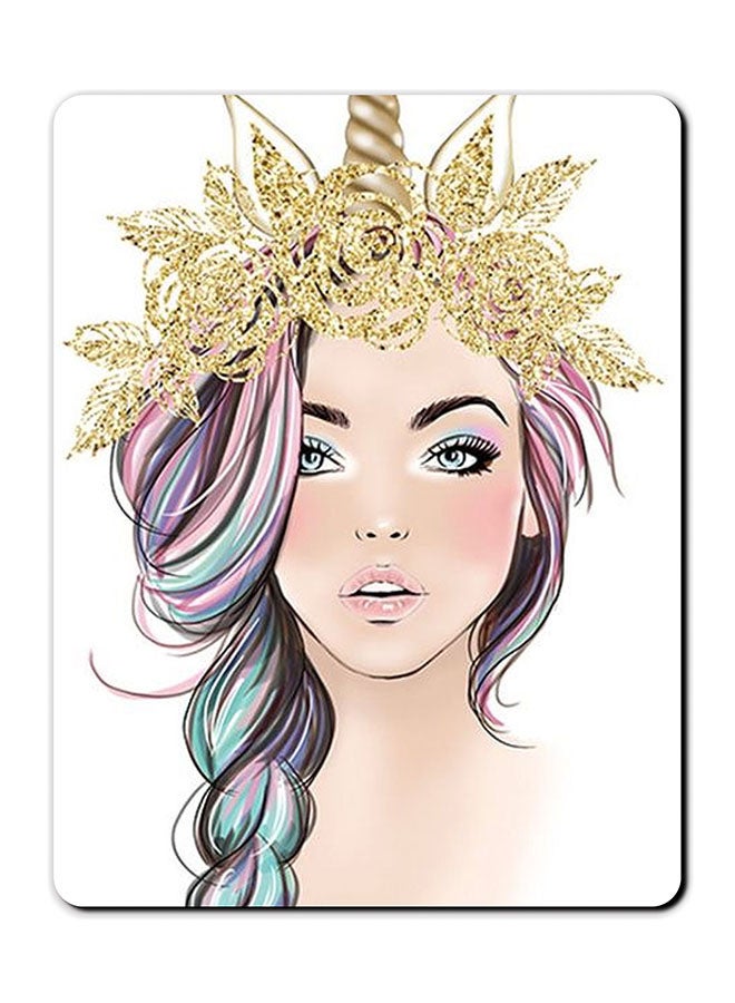 Theodor Golden Barcelona Printed Anti Slip Mousepad Multicolour - Image 1