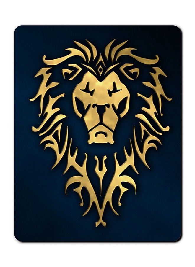 ثيودور لوحة ماوس مضادة للانزلاق بطبعة أسد ذهبي. متعدد الألوان - Image 1