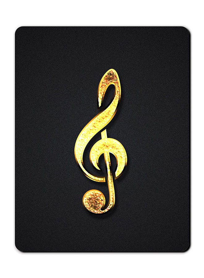 Theodor Golden Music Chord Printed Anti Slip Mousepad Multicolour - Image 1