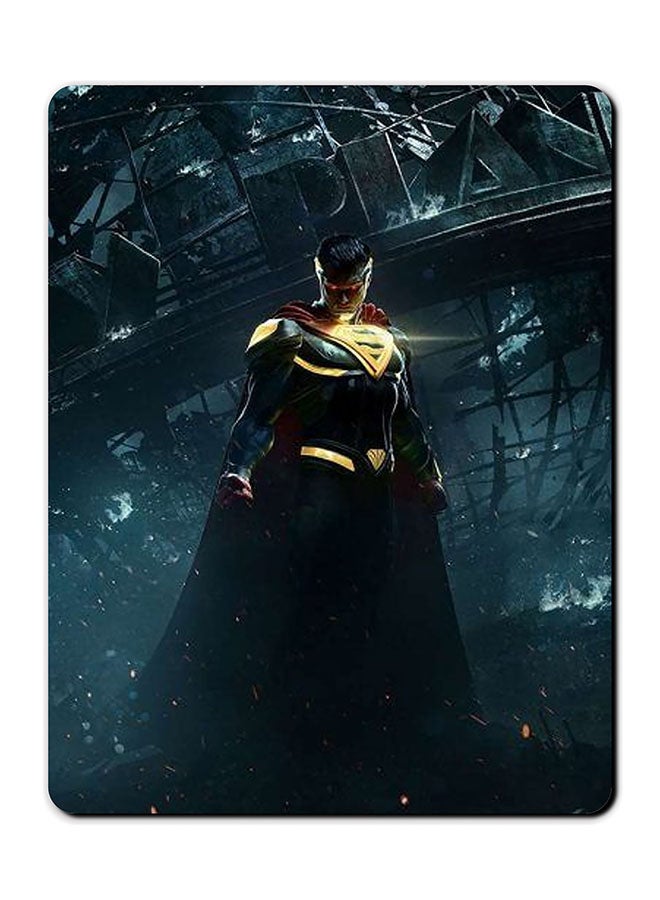 Theodor Golden Superman Printed Anti Slip Mousepad Multicolour - Image 1