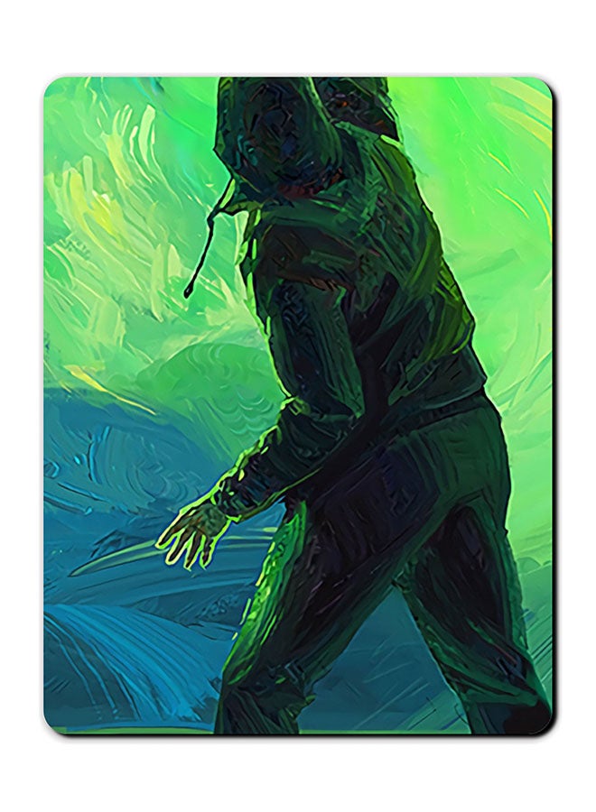 Theodor Green Man Printed Anti Slip Mousepad Multicolour - Image 1