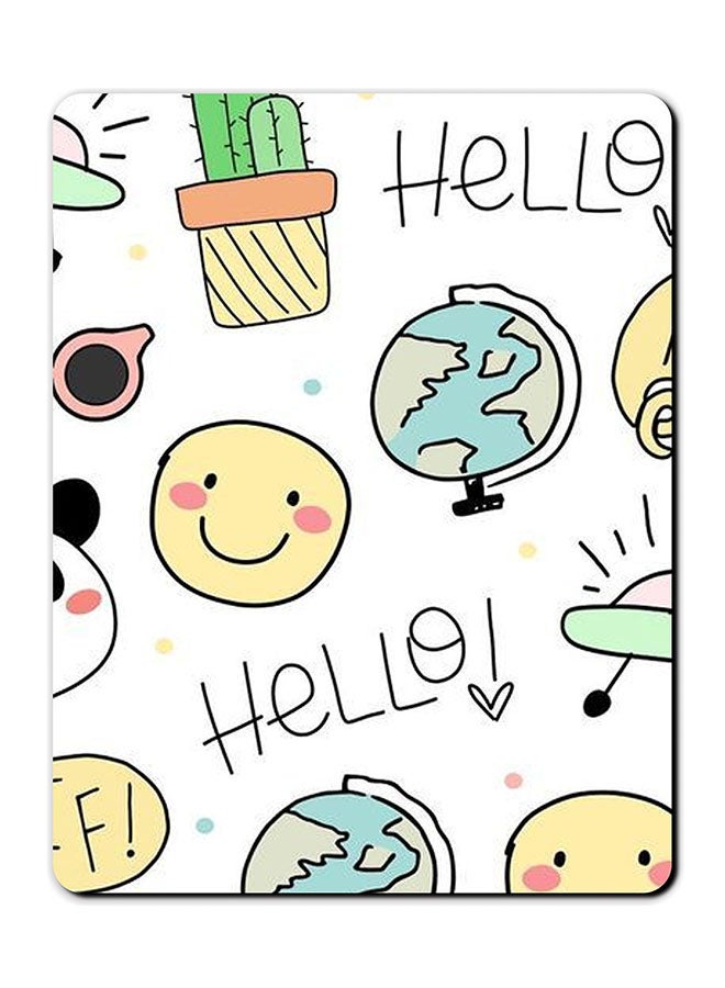 Theodor Hello Printed Anti Slip Mousepad Multicolour - Image 1