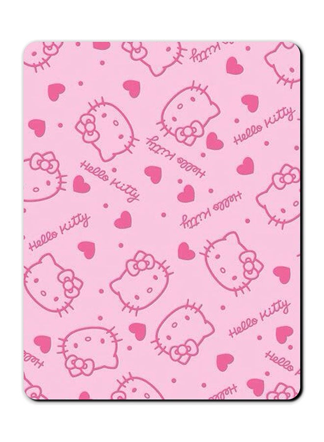 Theodor Hello Kitty Tags Printed Anti Slip Mousepad Multicolour - Image 1