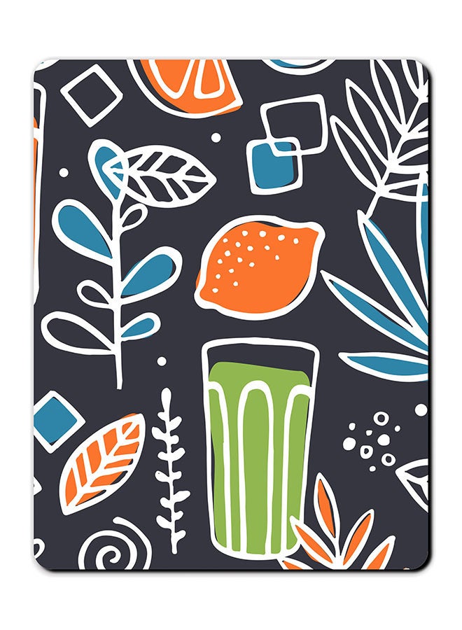 Theodor Illustration Vectors Printed Anti-Slip Mousepad Multicolour