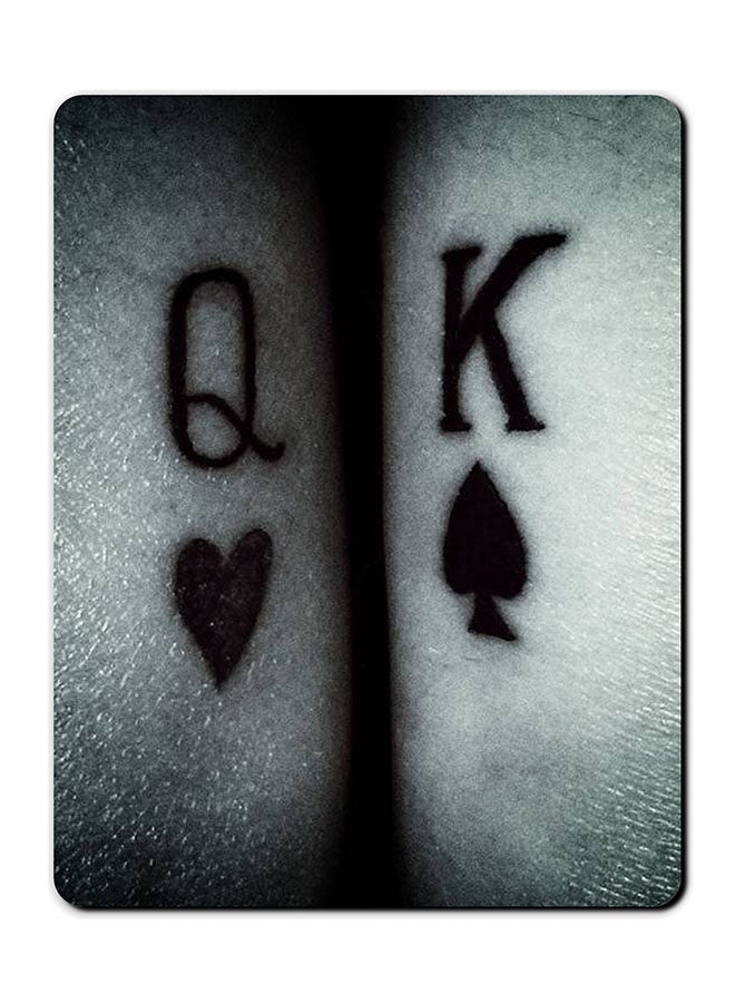 Theodor King And Queen Printed Anti-Slip Mousepad Multicolour