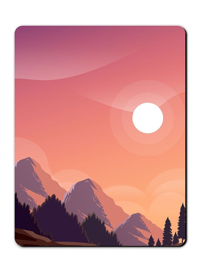 Nature Mountains Printed Anti-Slip Mousepad Multicolour