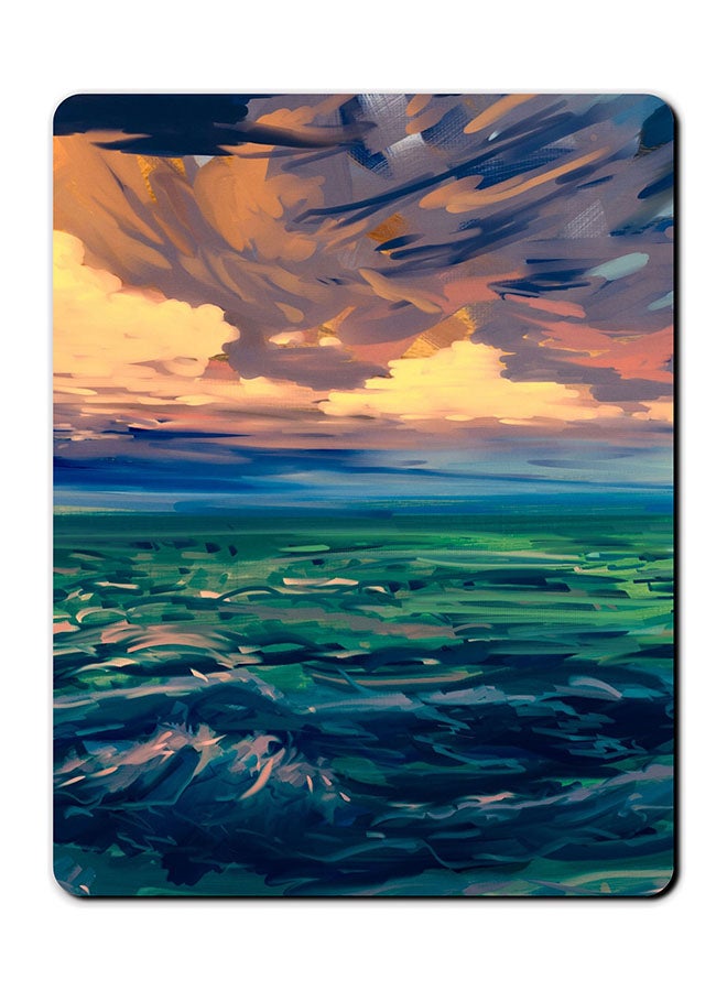 Theodor Landscape Vector Printed Anti-Slip Mousepad Multicolour