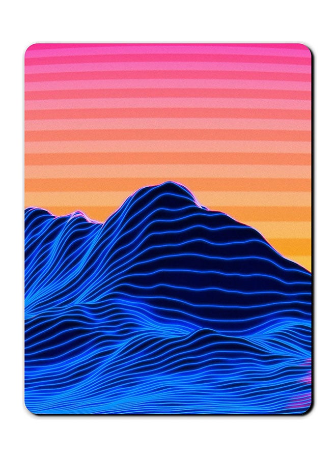 Theodor Line Landscape Printed Anti-Slip Mousepad Multicolour - Image 1