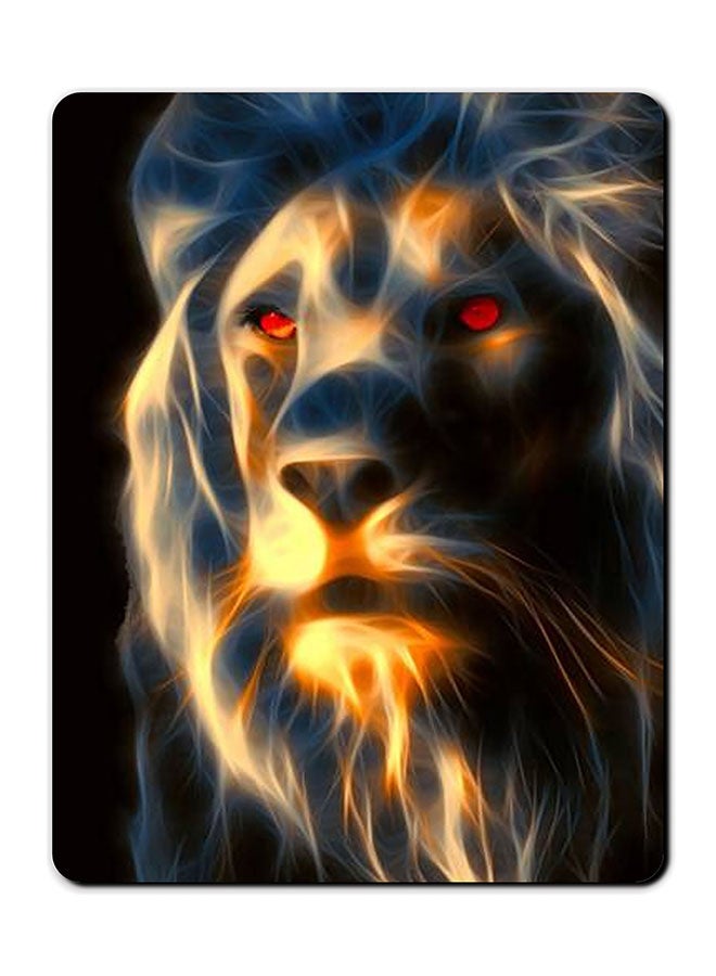 Theodor Lion Printed Anti-Slip Mousepad Multicolour - Image 1