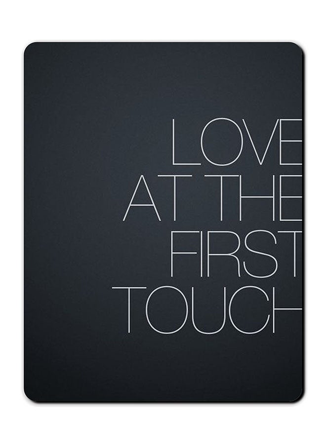 Theodor Love At The First Touch Printed Anti-Slip Mousepad Black/White - Image 1