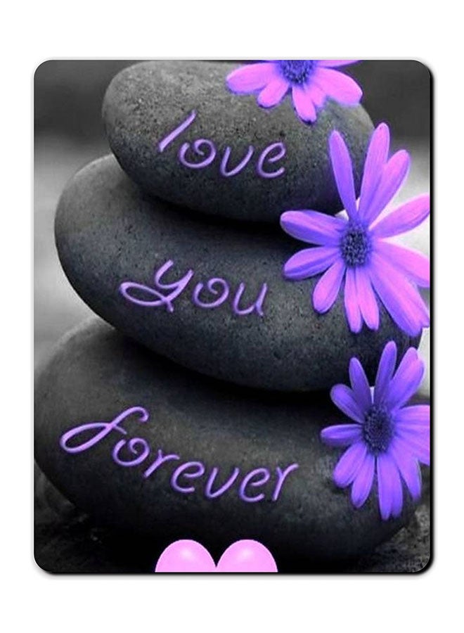 Theodor Love You Forever Printed Anti-Slip Mousepad Multicolour - Image 1