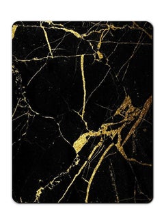 Theodor Marble Texture Smooth Surface Printed Non-Slip Mousepad Black/Gold  - Image 1