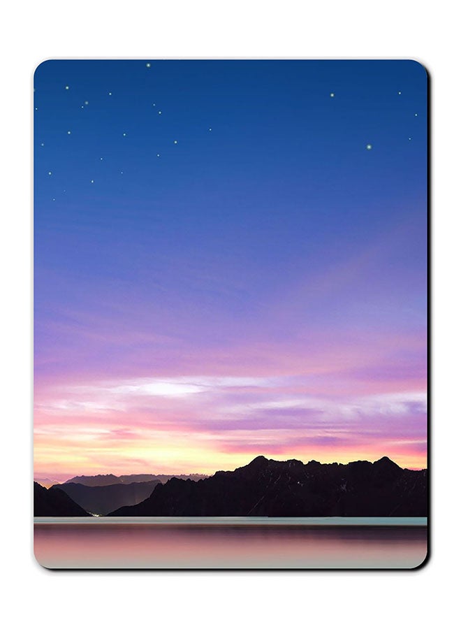 Theodor Minimal Landscape Smooth Surface Printed Non-Slip Mousepad Multicolour - Image 1