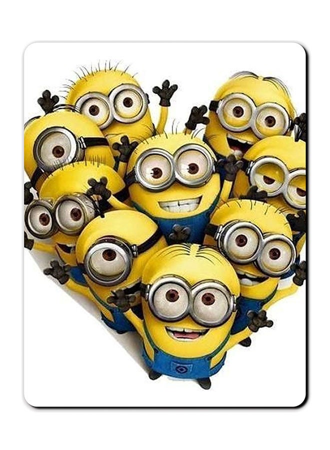 ثيودور لوحة ماوس مانعة للانزلاق مطبوعة مزودة برؤوس مينيون وسطح أملس متعدد الألوان - Image 1