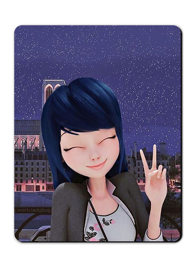 Theodor Miraculous Ladybug Smooth Surface Printed Non-Slip Mousepad Multicolour - Image 1