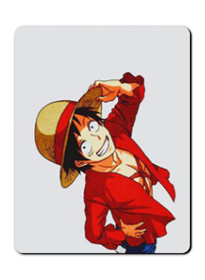 Theodor Monkey D Luffy Smooth Surface Printed Non-Slip Mousepad Multicolour - Image 1