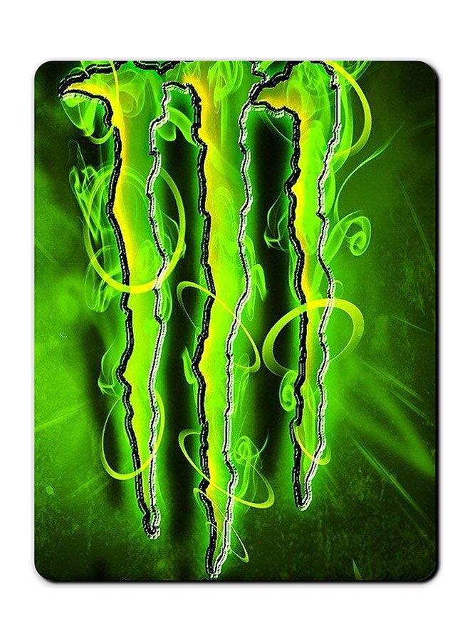Theodor Monster Energy Smooth Surface Printed Non-Slip Mousepad Green - Image 1