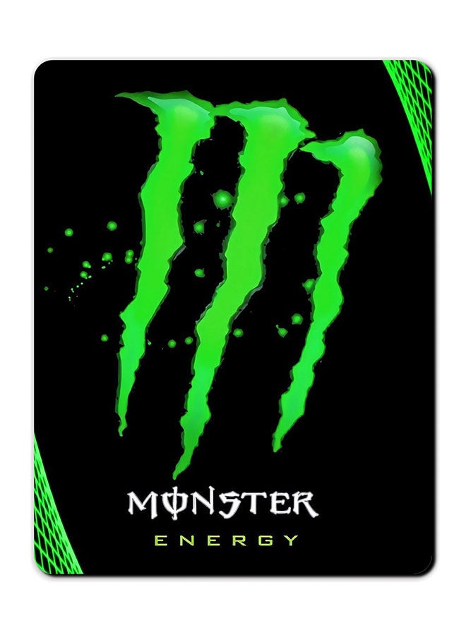 Theodor Monster Energy Smooth Surface Printed Non-Slip Mousepad Green/Black - Image 1