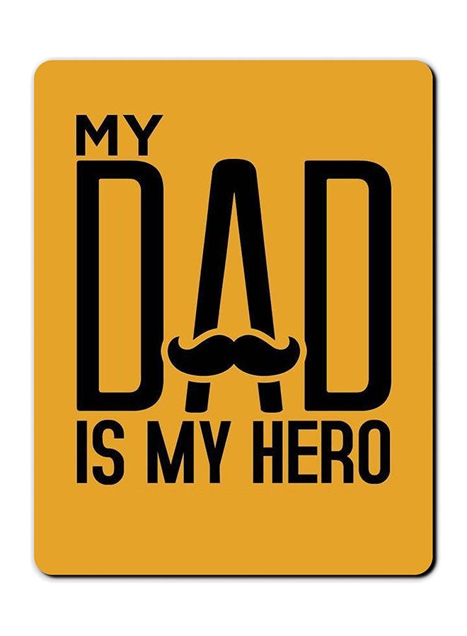 Theodor Smooth Surface Printed Anti-Slip Mousepad Orange/Black - Image 1