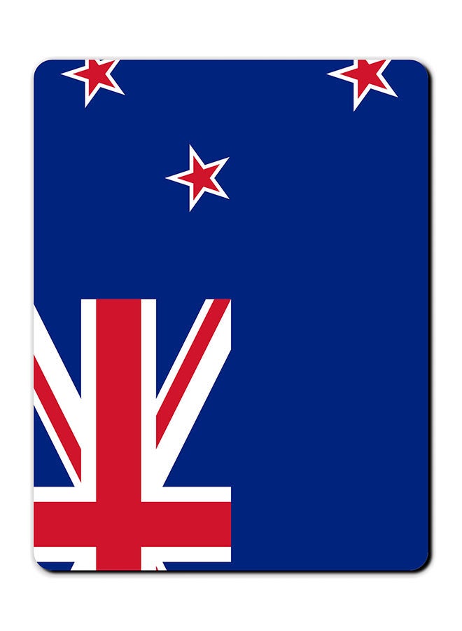 Theodor Smooth Surface Printed Anti-Slip Mousepad Blue/Red - Image 1