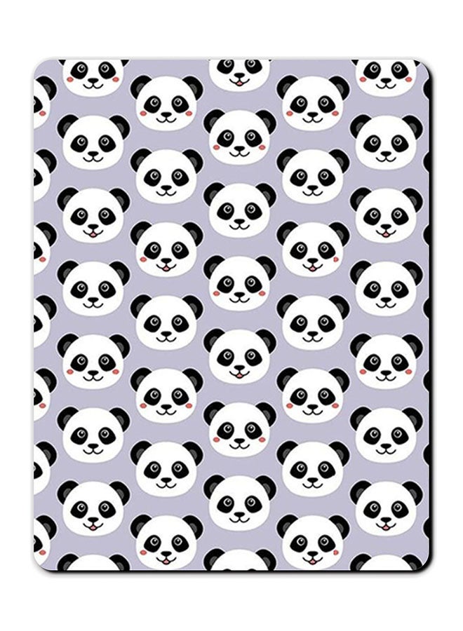 Theodor Panda On Purple Printed Anti Slip Mousepad Multicolour