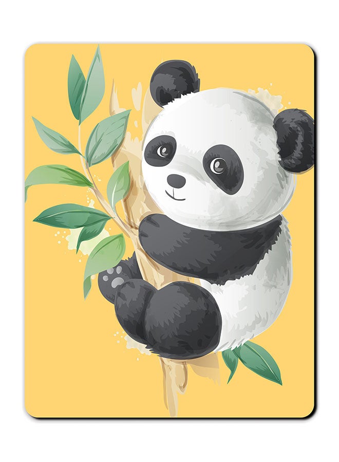 Theodor Panda Printed Anti Slip Mousepad Multicolour