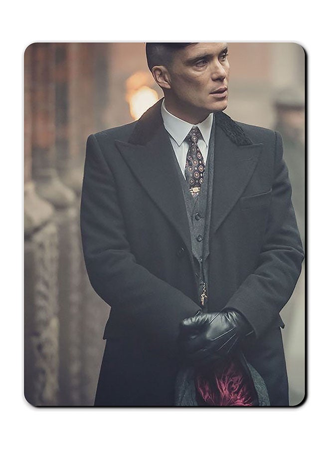 ثيودور "لوحة ماوس مضادة للانزلاق مطبوعة بصورة رجل يرتدي بدلة متعدد الألوان