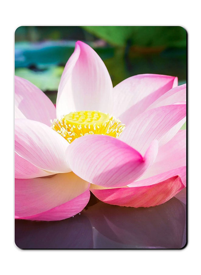 Theodor Lotus Printed Anti-Slip Mousepad Pink 