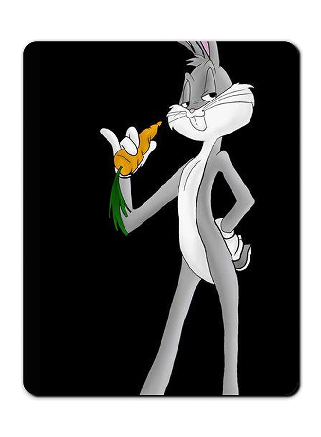 Theodor Rabbit Printed Anti Slip Mousepad Multicolour