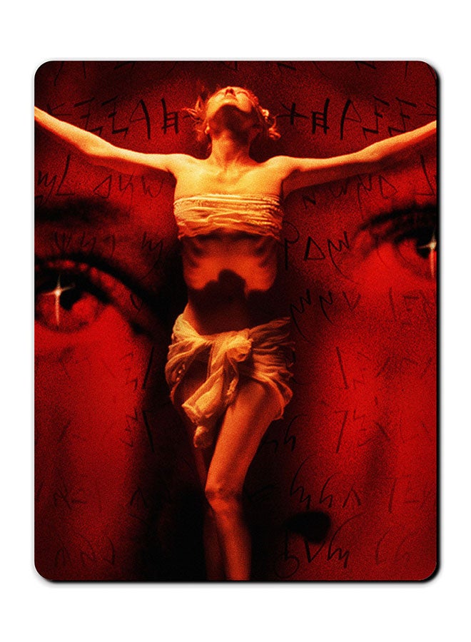 Theodor Red Girl Printed Anti Slip Mousepad Multicolour - Image 1