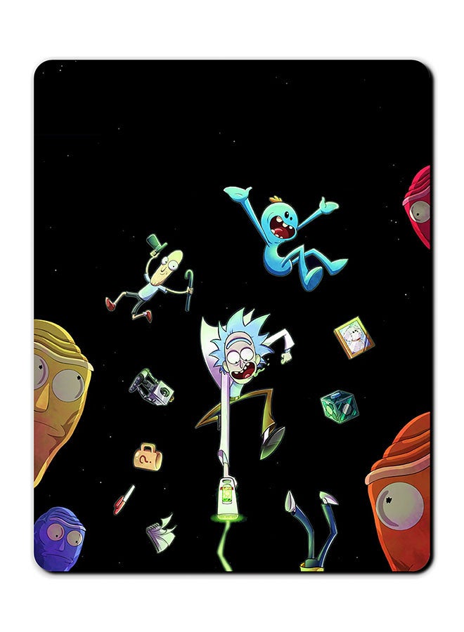 ثيودور "لوحة ماوس مضادة للانزلاق بطبعة من مسلسل "Ricky And Morty" متعدد الألوان