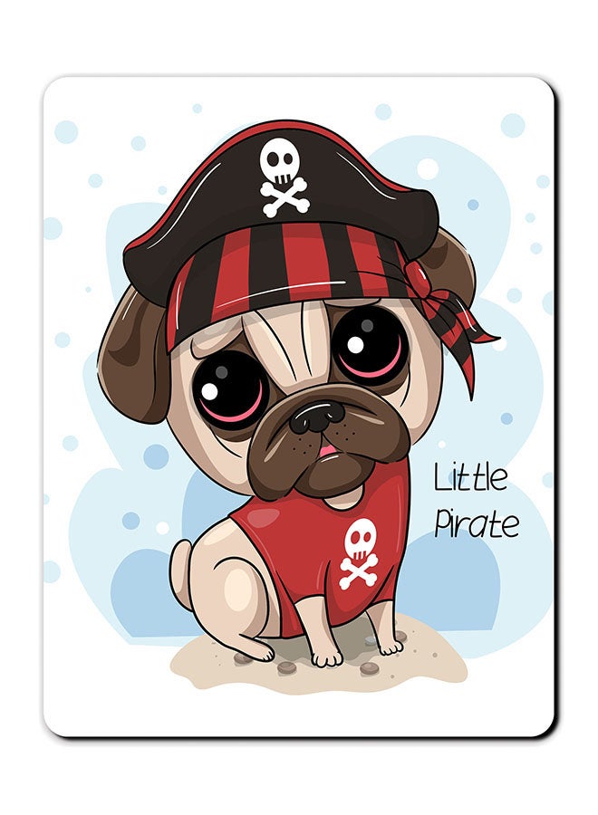 Theodor Sad Dog Printed Anti-Slip Mousepad Multicolour