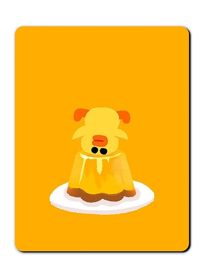 Theodor Sally Printed Anti-Slip Mousepad Yellow/White/Brown - Image 1
