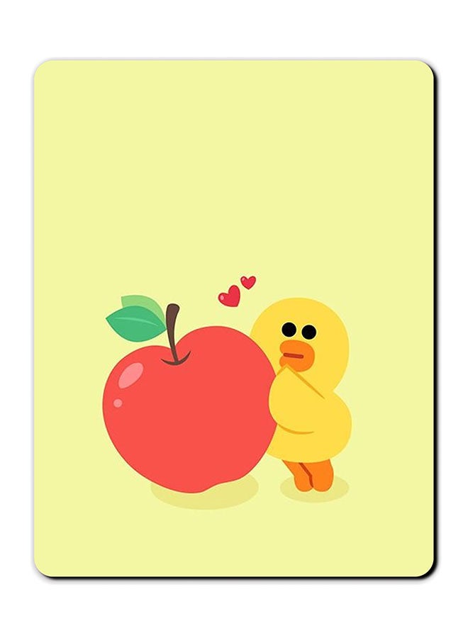 Theodor Sally Printed Anti-Slip Mousepad Yellow/Red/Green - Image 1