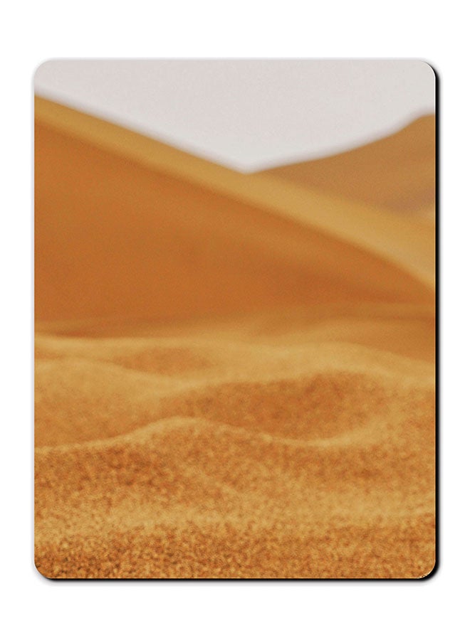 Theodor Sand Mountains Printed Anti-Slip Mousepad Beige/White - Image 1