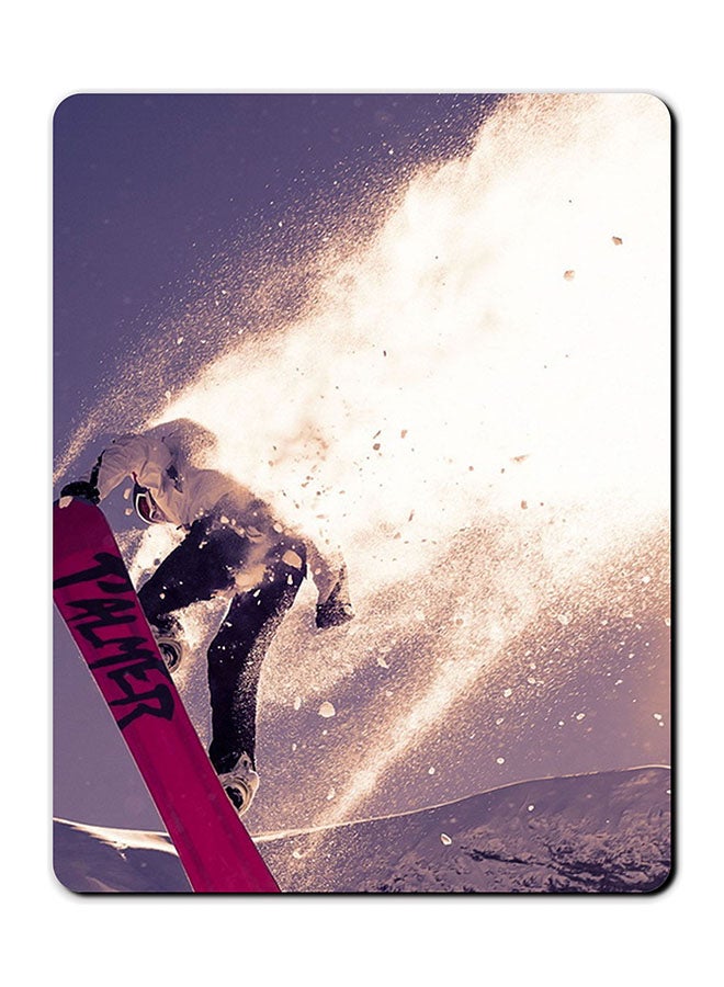 Theodor Skiing Printed Anti-Slip Mousepad Multicolour - Image 1