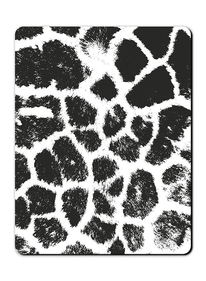 Theodor Stamps Textures Printed Smooth Anti-Slip Mousepad Black/White - Image 1