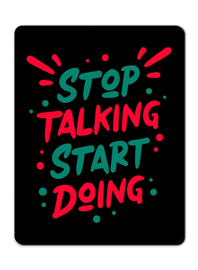 Theodor Stop Talking Printed Smooth Anti-Slip Mousepad Multicolour - Image 1