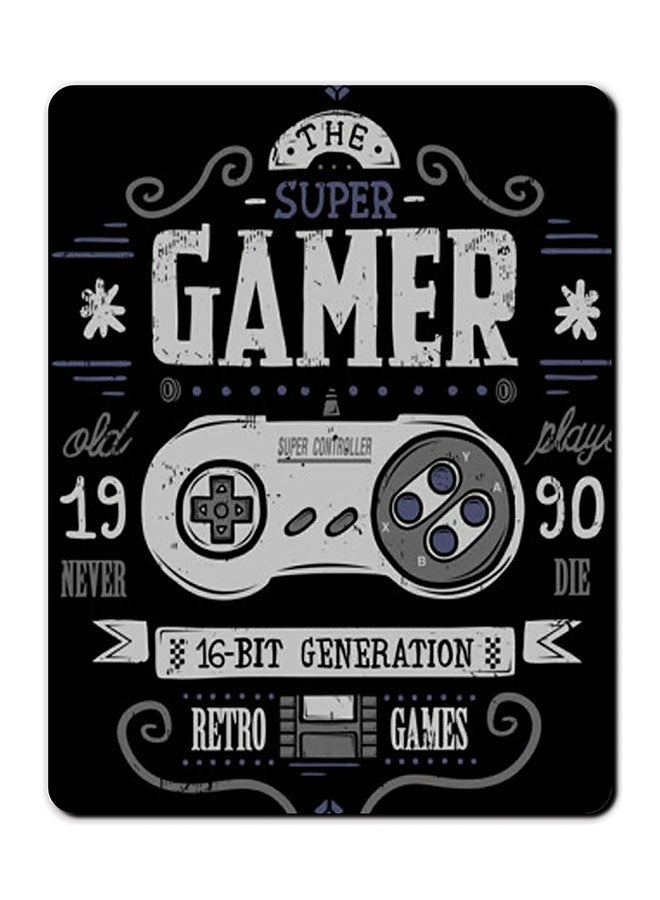 Theodor Super Gamer Printed Anti-Slip Mousepad Multicolour - Image 1