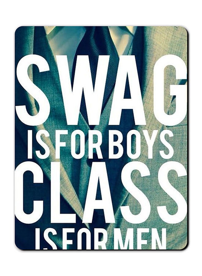 Theodor Swag Is For Boys Printed Anti-Slip Mousepad Multicolour - Image 1