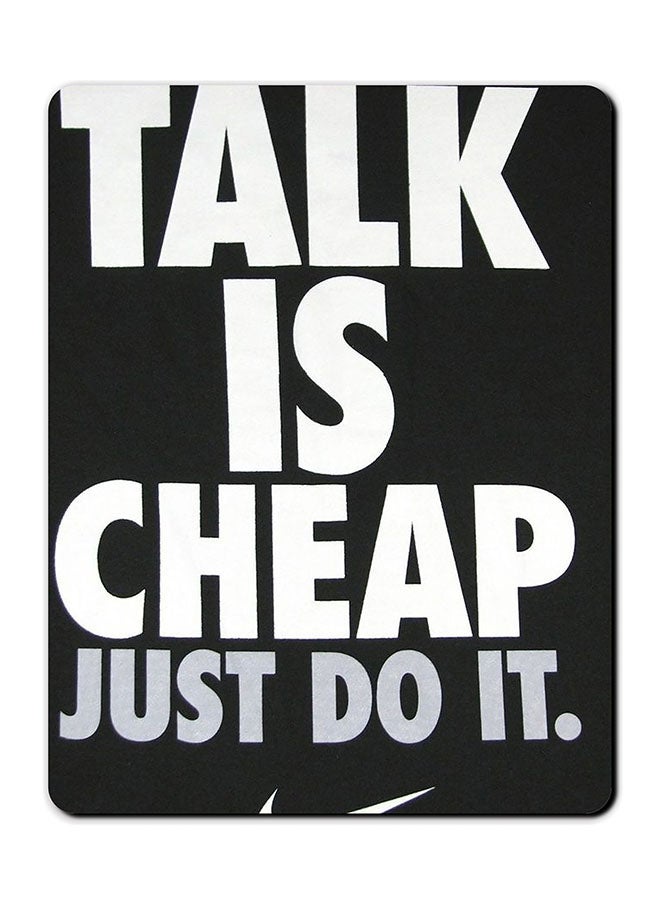 Theodor Talk Is Cheap Printed Anti-Slip Mousepad Multicolour - Image 1